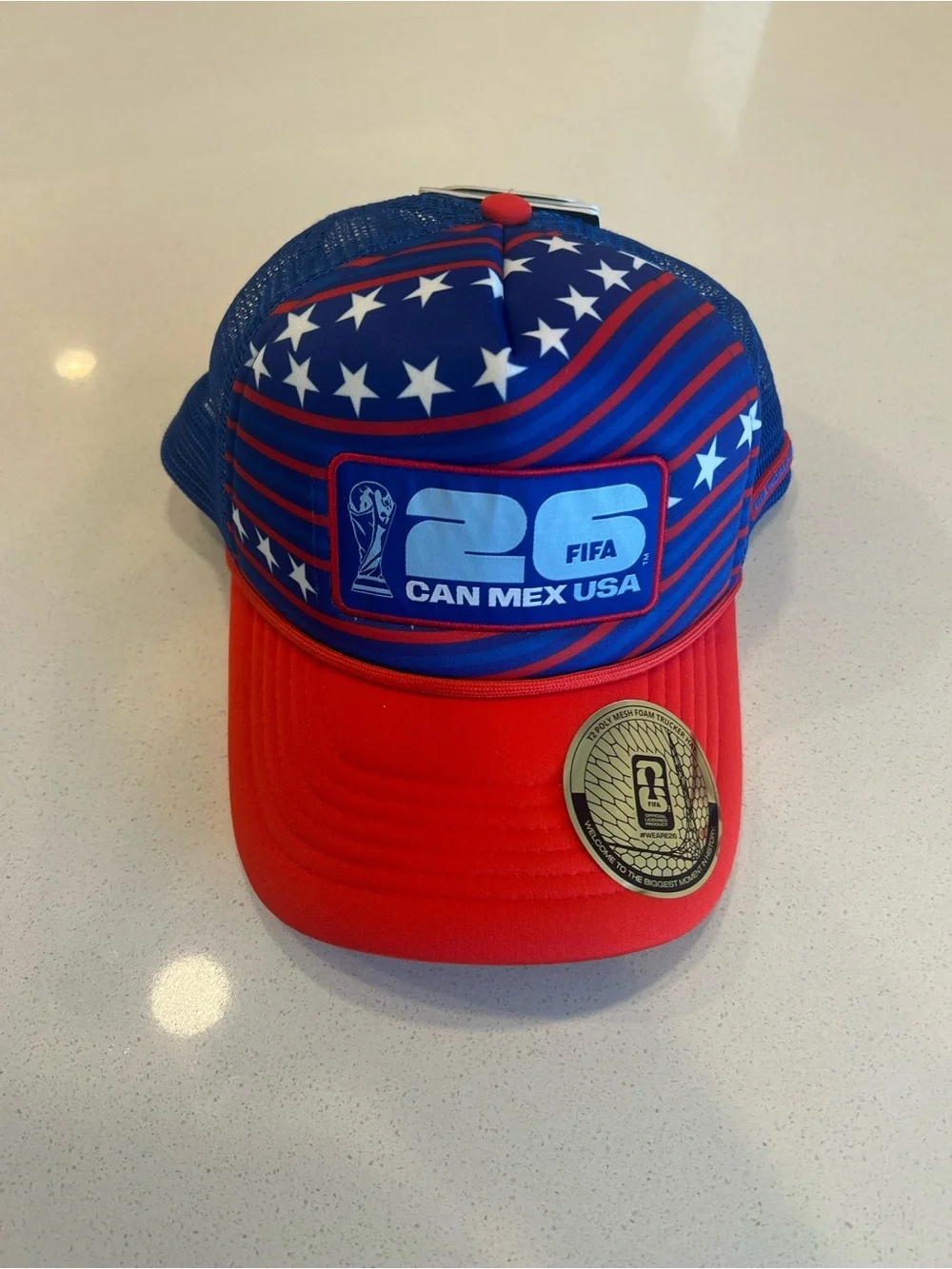 USA World Cup Red & Blue Trucker Hat